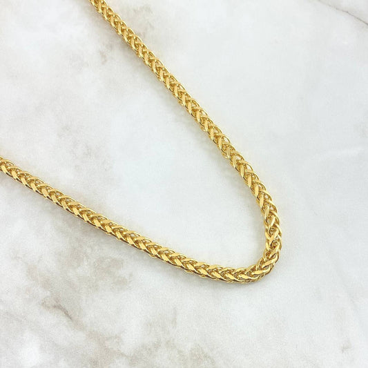 Cadena Franco 32.95gr / 23 3/4 in / 4.64mm Oro Amarillo +3 18K !