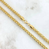 Cadena Franco 32.95gr / 23 3/4 in / 4.64mm Oro Amarillo +3 18K !