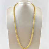 Cadena Franco 32.95gr / 23 3/4 in / 4.64mm Oro Amarillo +3 18K !