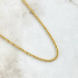 Cadena Franco 13.65gr / 23 1/2 in / 3mm Oro Amarillo +3 18K ©