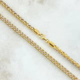 Franco Chain 17.8gr / 60cm / 3.5mm Two Yellow White Golds +4 18K
