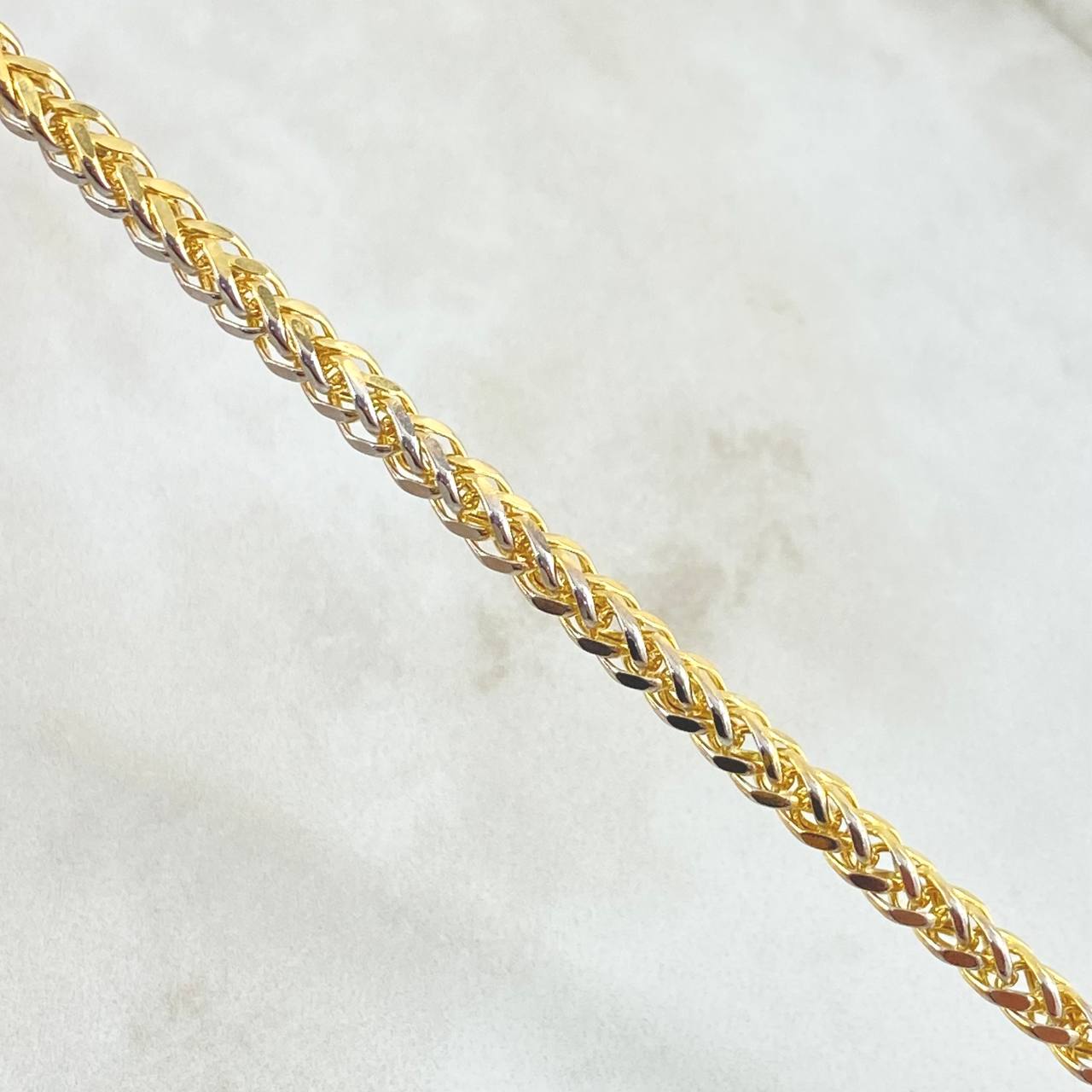 Franco Chain 17.8gr / 60cm / 3.5mm Two Yellow White Golds +4 18K