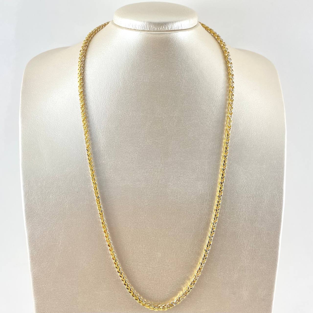 Franco Chain 17.8gr / 60cm / 3.5mm Two Yellow White Golds +4 18K