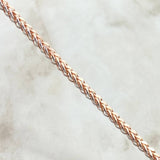 Franco Chain 17.7gr / 60cm / 3.5mm Two-tone White and Rose Gold +4 18K