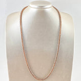 Franco Chain 17.7gr / 60cm / 3.5mm Two-tone White and Rose Gold +4 18K