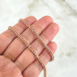 Franco Chain 17.9gr / 60cm / 3.6mm Two Tones White Rose +4 18K ©