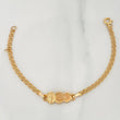 Pulso Bebé Placa Nube Virgen Guadalupe 2.3 g / 6 in / 3 mm Oro Amarillo 18K
