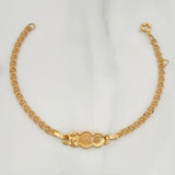 Pulso Bebé Placa Nube Angel 2.45 g / 6 1/4 in / 3 mm Oro Amarillo 18K