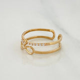 Infinity Ring Churumbela 1.8 g / T7 1/4 Yellow Gold 18K