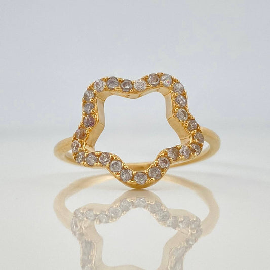 Anillo Estrella 3.1 g / T7 3/4 Oro Amarillo 18K