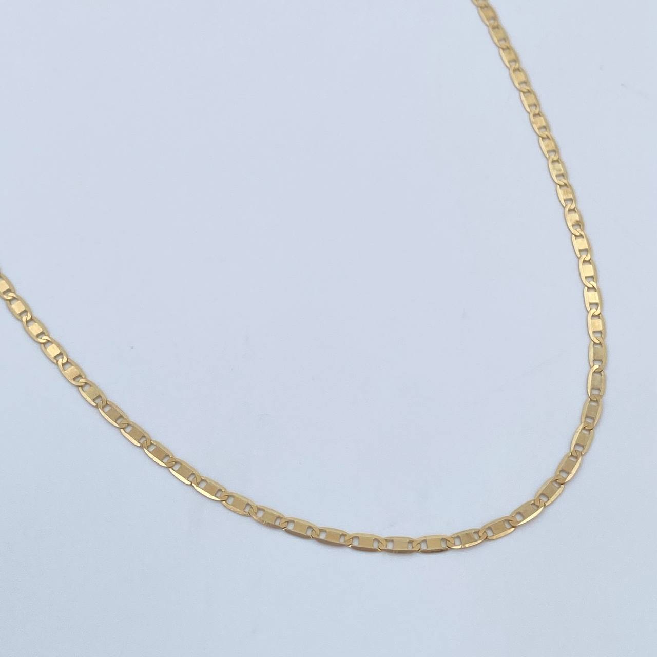 Flat Mariner Chain 2.55gr / 23.6in / 1.4mm 18K Gold +3$