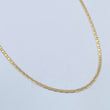 Cadena Escalera Plana 2.55gr / 60cm / 1.4mm Oro Amarillo +3 18K $