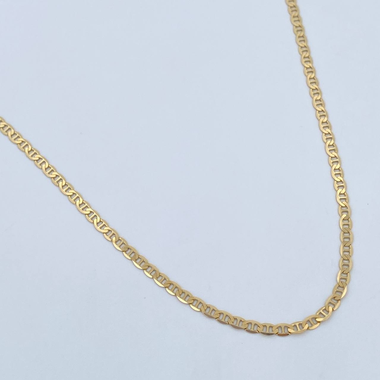 Flat Mariner Chain 3.3gr / 19.7in / 18K Gold +3$