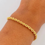 Rope Bracelet 2.95gr / 7.7in / 18K Gold +3$