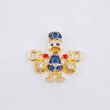 Herraje Pato Bolsa Dinero 1.45gr / 3/4 in / Dos Oros Amarillo Blanco 18K