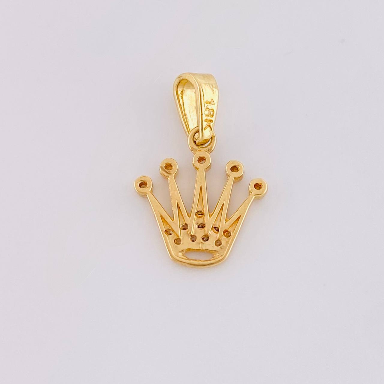 Pendant Crown 1.1g / 3/4 in 18K Yellow Gold