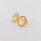 Topos Circulo Corona 2.85g / in / 14mm Oro Amarillo 18K