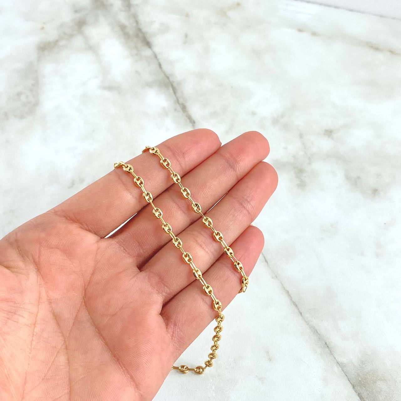Cadena GC 5.5gr / 50cm / 3.2mm Lisa Oro Amarillo 18K *