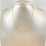 Cadena China 2.45gr / 17 3/4 in / 1.5mm Oro Amarillo +1 18K