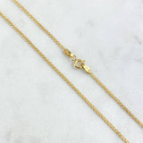 Cadena China 2.65gr / 19 3/4 in / 1.5mm Oro Amarillo +1 18K ©