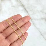 Cadena China 3.35gr / 23 1/2 in / 1.5mm Oro Amarillo +1 18K *