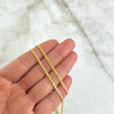 Cadena China 7.45 g / 20 in / 2.5 mm Oro Amarillo 18K