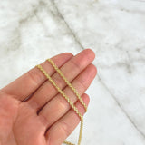 Cadena China 8.45g / 24 in / 3.2mm Oro Amarillo 18K