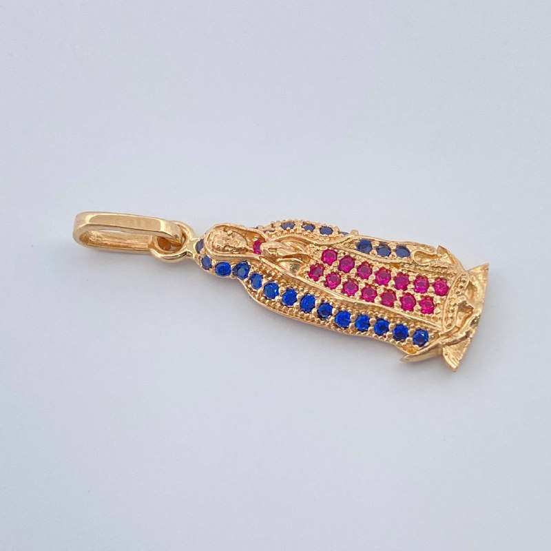 Dije Virgen De Guadalupe 1.8gr / 1 in / Oro Amarillo 18K &