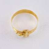 Anillo Cruz Cristo 1.95g / T11 Oro Amarillo 18K