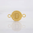 Herraje Circulo Letra D 0.55g / 3/4 in Oro Amarillo 18K