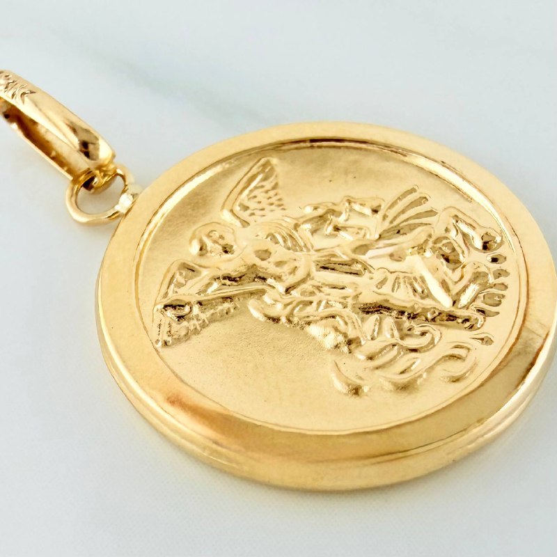 Pendant Saint Michael Archangel 1.4 g / 1 in Yellow Gold 18K