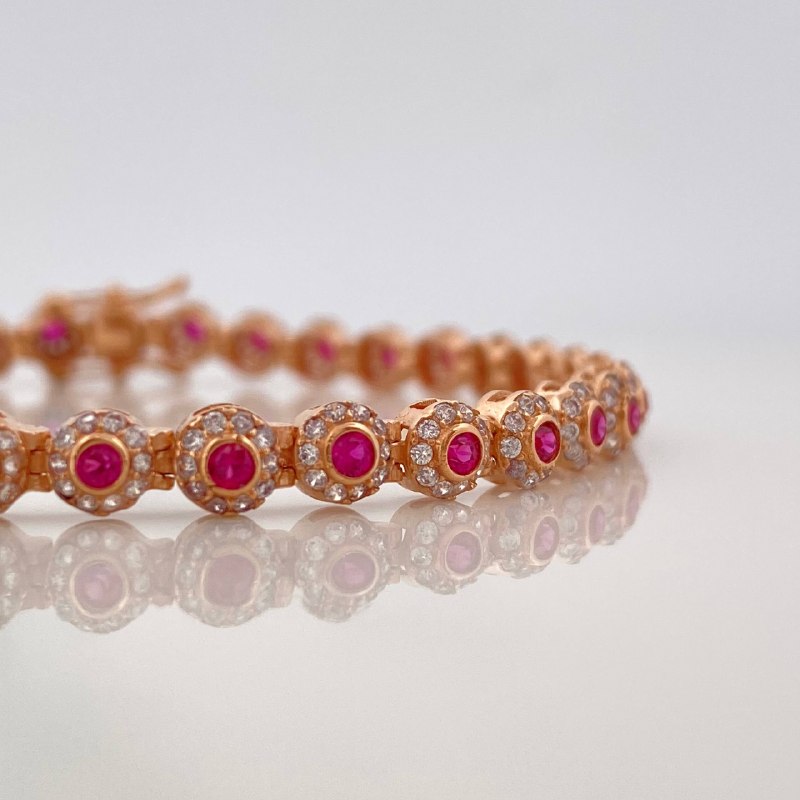 Tennis Bracelet 8.9 g / 7 1/4 in / 4.7 mm 18K Rose Gold