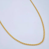 Flat Mariner Chain 2gr / 45.5cm / 18K Yellow Gold +3 $