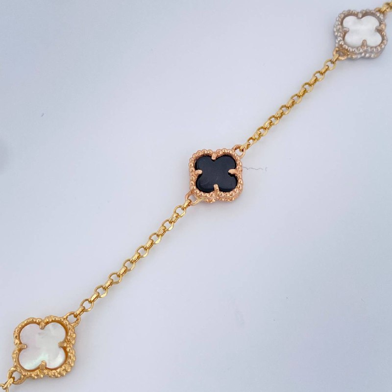 Clover Bracelet Roll-On 8.4gr / 20.5cm / Three Golds Nac.Esp. 18K &