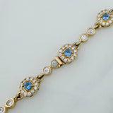 Pulso Tennis Halo 10 g / 7 1/4 in / 7.11 mm Oro Amarillo 18K