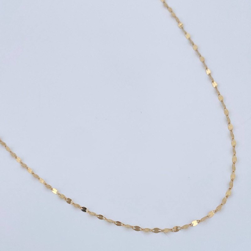 Flower Mirror Chain 0.3gr / 17.5in / 18K Gold +3 $