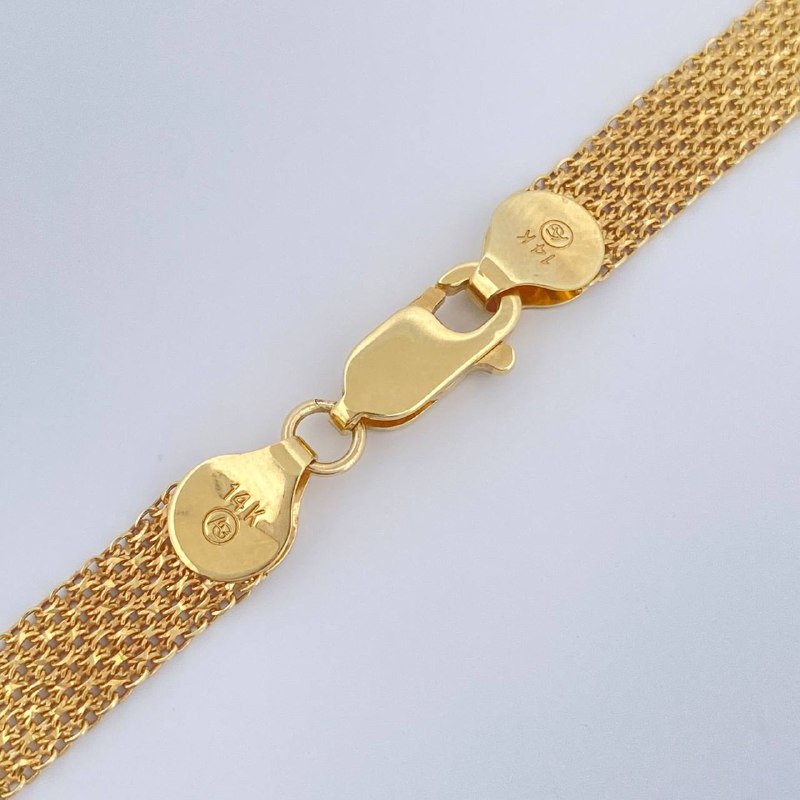 Bismark Chain 10.8gr / 24 1/4 in / 14K Gold +1 Italy $
