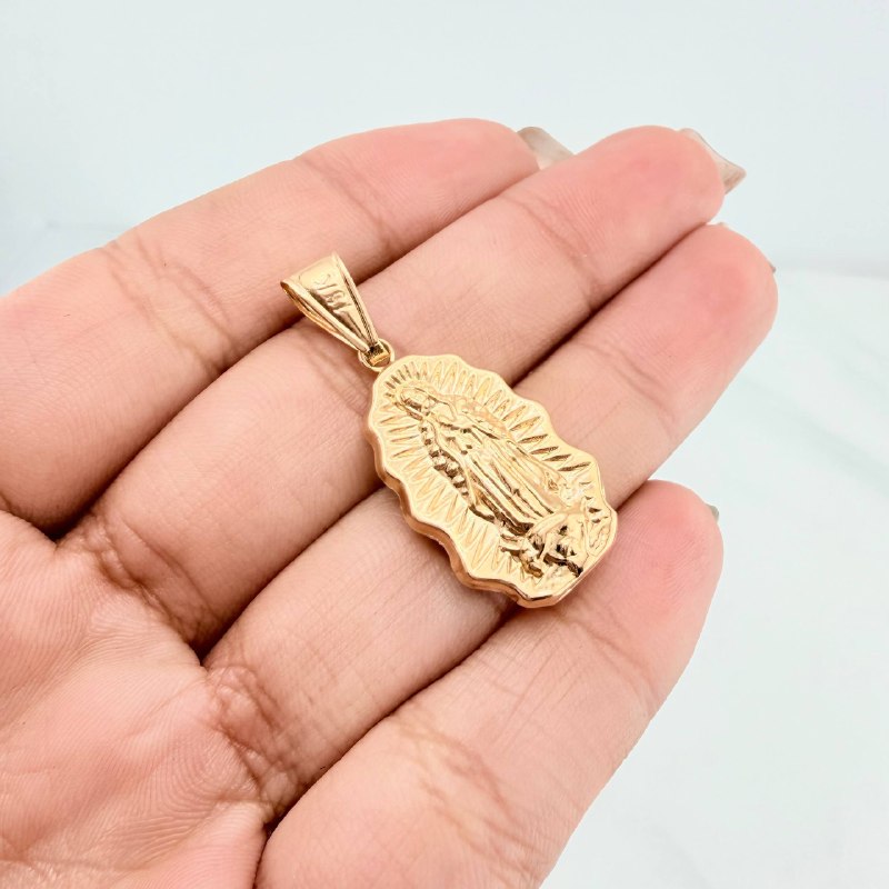Dije Virgen De Guadalupe 1.75 g / 1 1/4 in Oro Amarillo 18K