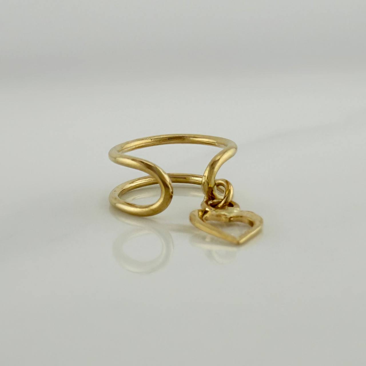 Heart Simulator Piercing 0.85 g / 3/4 in 18K Yellow Gold