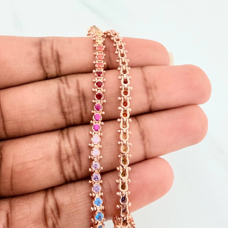 Pulso Tennis 10.5 g / 7 3/4 in / 4.3 mm Oro Rosa 18K