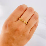 Anillo GC Diamantado 0.8g / T7 1/4 Oro Amarillo 18K