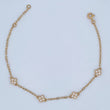 Clover Bracelet Box 2.2gr / 16.5cm-18.5cm / 18K Yellow Gold &