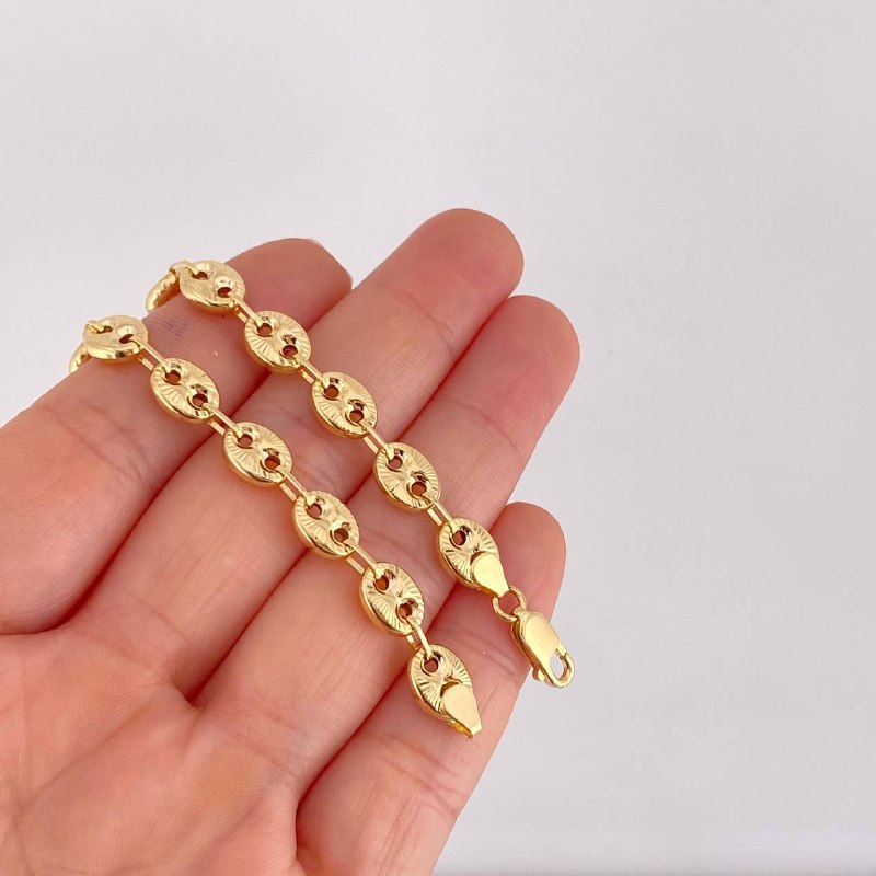 Pulso GC Diamantado 6.85g / 8 in / 7mm Oro Amarillo 18K