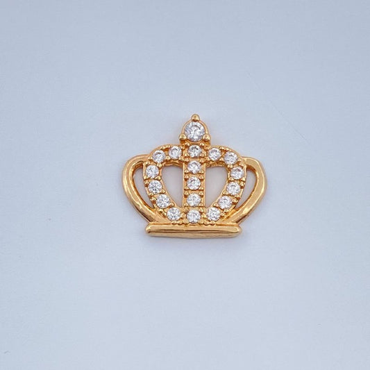 Herraje Corona 0.45gr / 1/2 in / Oro Amarillo 18K &