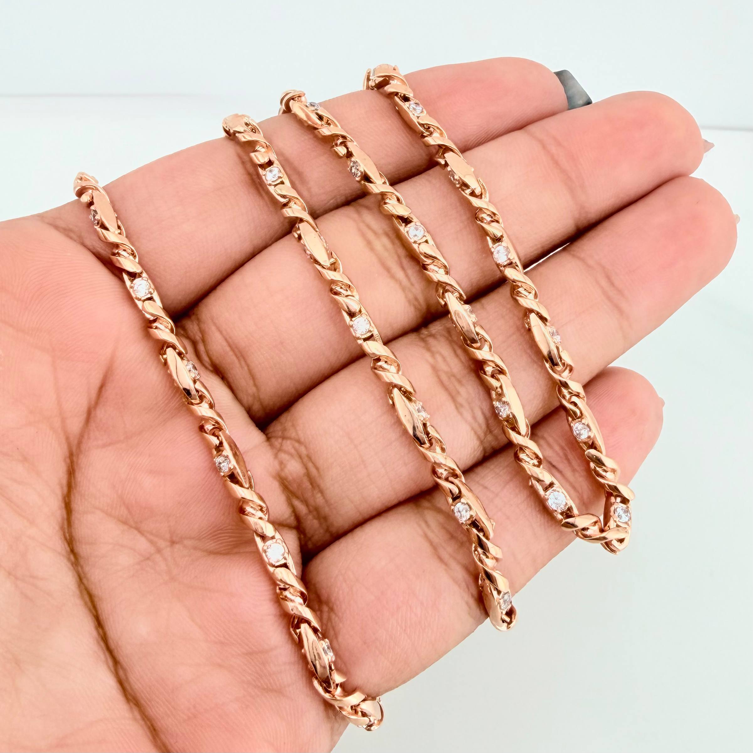 Dubai Braided Chain 23.4 g / 20 in / 3 mm 18K Rose Gold