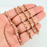 Dubai Braided Chain 23.4 g / 20 in / 3 mm 18K Rose Gold