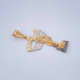 San Miguel Pendant 2.6gr / 1.6in / Three 18K Golds $