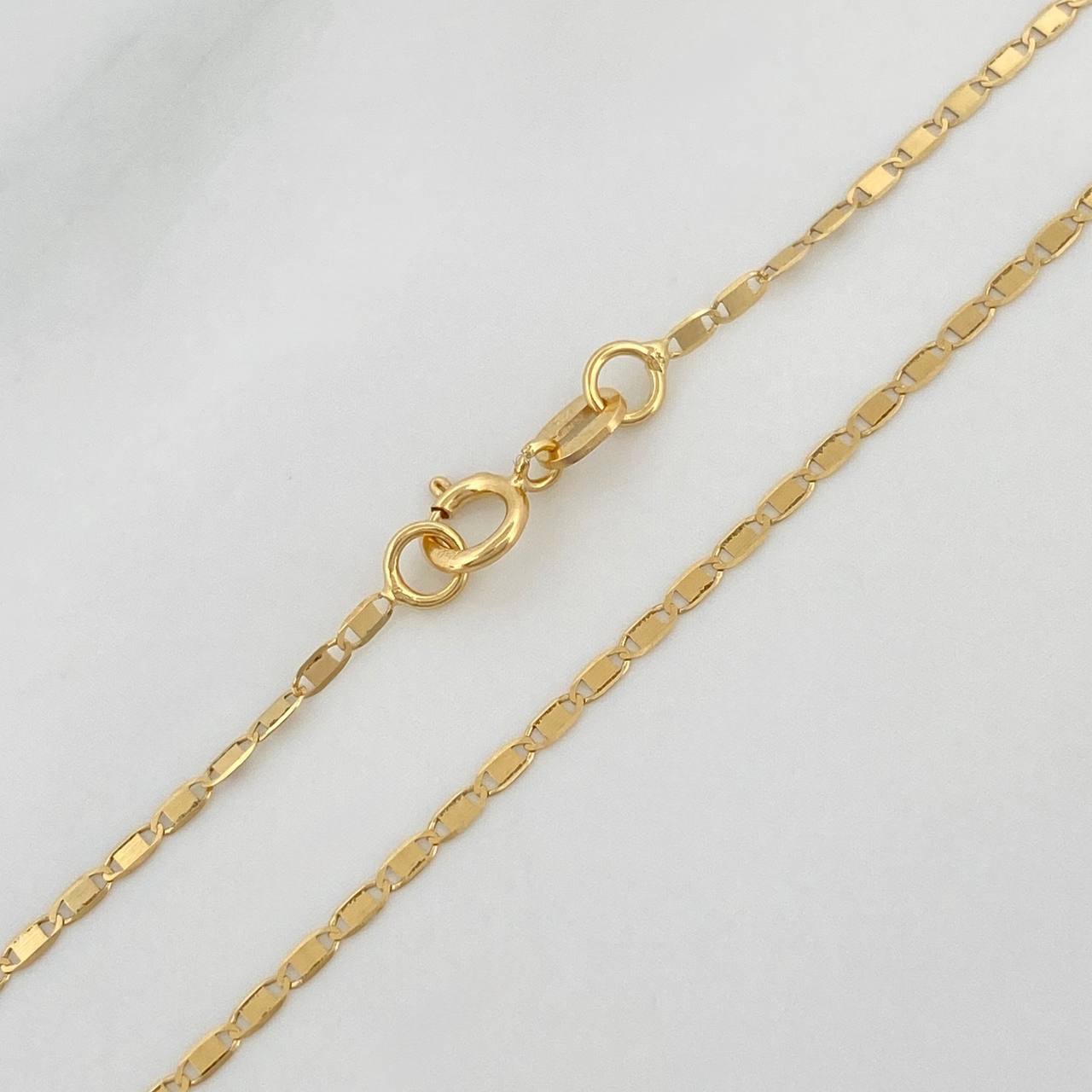 Cadena Escalera Plana 1.8 g / 15 3/4 in / 1.62 mm Oro Amarillo 18K