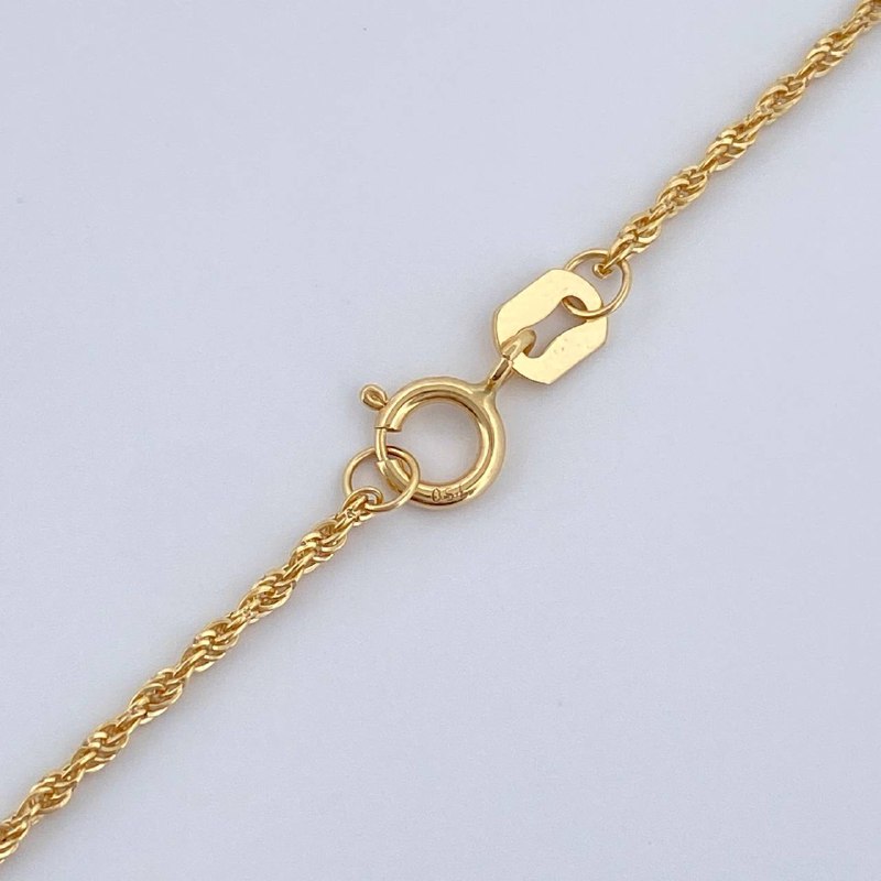 Set Cadena y Dije Lazo + Tres Gracias 1.5gr / Oro Amarillo 18K (Oferta) $