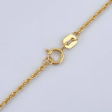 Set Cadena y Dije Lazo + Tres Gracias 1.5gr / Oro Amarillo 18K (Oferta) $